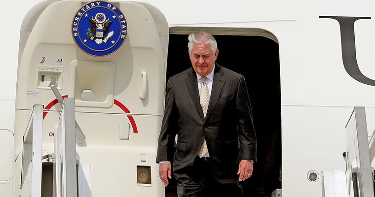 Aterriza en Colombia el secretario de Estado de EUA, Rex Tillerson Aterriza en Colombia el secretario de Estado de EUA, Rex Tillerson