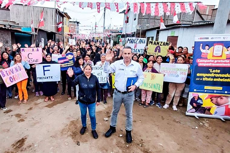 Cofopri lanza campaña nacional gratuita Lote empadronado por el