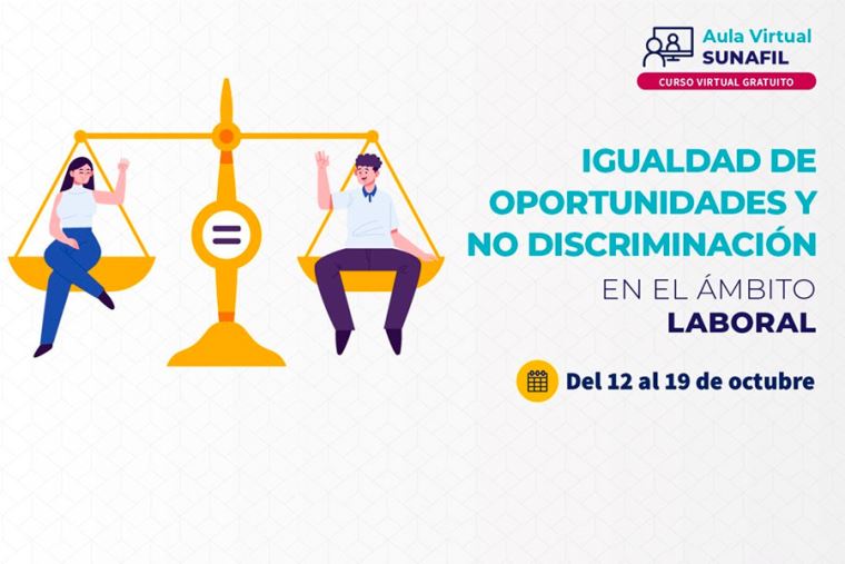 Imagen 1: Sunafil ofrece curso virtual gratuito sobre igualdad de oportunidades y no discriminación en el ámbito laboral