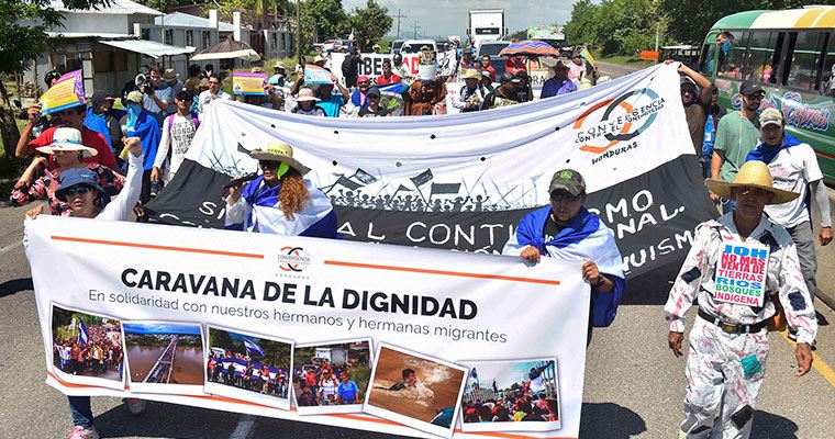 Empieza en Honduras Gran Caravana de la Dignidad