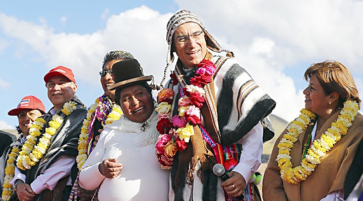 Acción conjunta. Operación Abrigo permitirá enfrentar de manera adecuada el frío extremo que afecta a las zonas del sur andino, sostuvo el presidente Vizcarra.