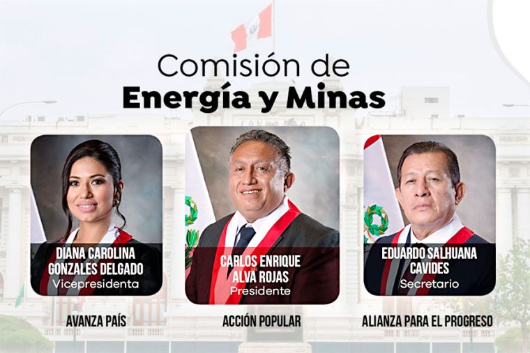 Carlos Alva Rojas fue elegido presidente de Comisión de Energía y Minas