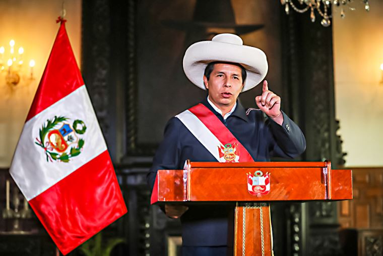 Presidente Castillo anuncia la recomposición del Gabinete Ministerial