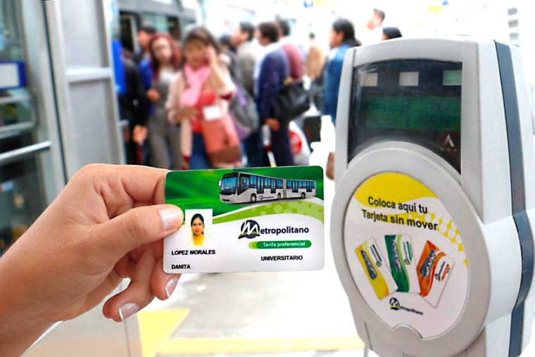 Universitarios deben actualizar tarjeta preferencial de Lima Pass,  Metropolitano y Línea 1 del Metro