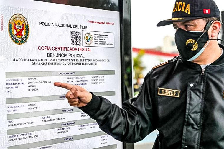 PNP registró más de 81 000 denuncias por pérdida o hurto de documentos en  el curso del año