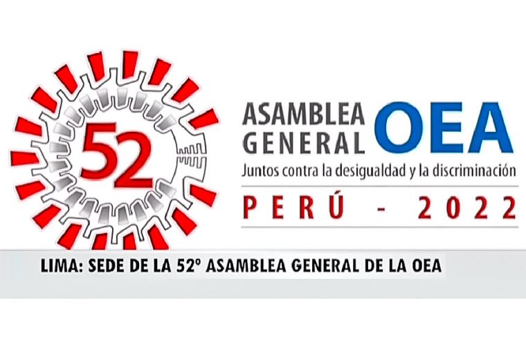 Asamblea General de la OEA en Lima Logotipo está inspirado en la