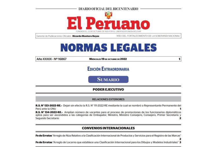 Dejan Sin Efecto El Nombramiento Del Representante Permanente Del Perú