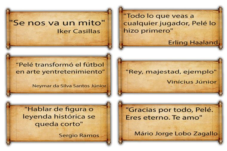 Frases de grandes personalidades dedicadas a Pelé