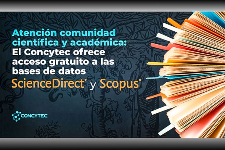 Concytec ofrece acceso gratuito a las bases de datos Sciencedirect y
