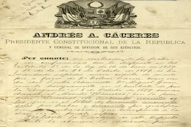 Declaran Patrimonio Cultural de la Nación al “Expediente personal del almirante Miguel Grau” | Noticias | Diario Oficial El Peruano