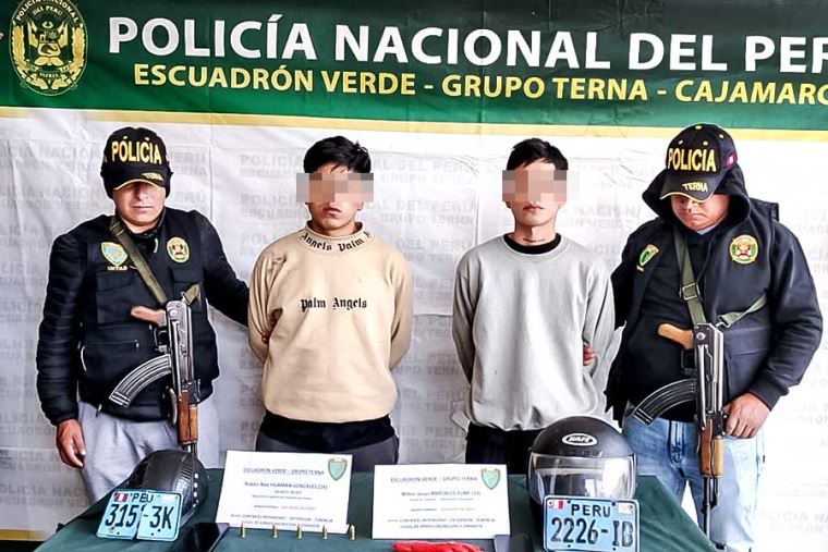 Cajamarca: PNP captura a dos sujetos involucrados en ataques extorsivos ...